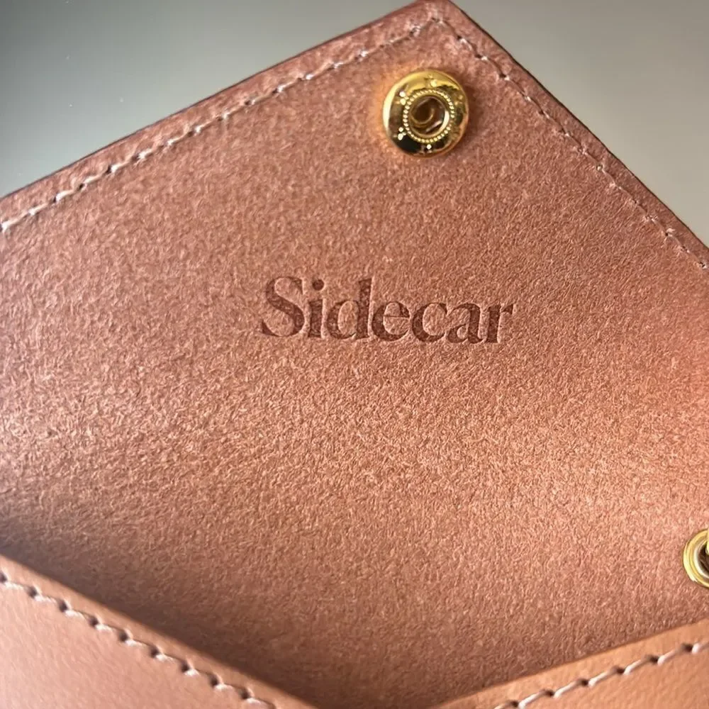 Sidecar Leather ID Envelope in Carrot / New No Box
